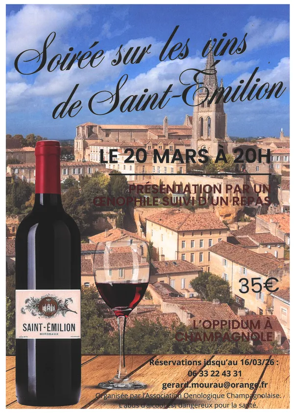 Soirée sur les vins de Saint-Émilion