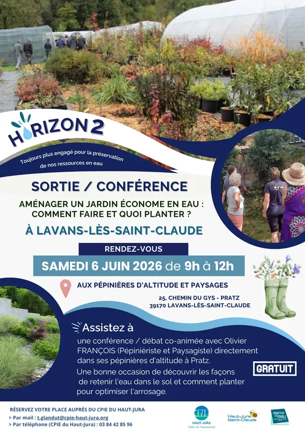 CPIE du Haut-Jura : conférence / débat - Aménager un jardin économe en eau : Comment faire et quoi planter ?