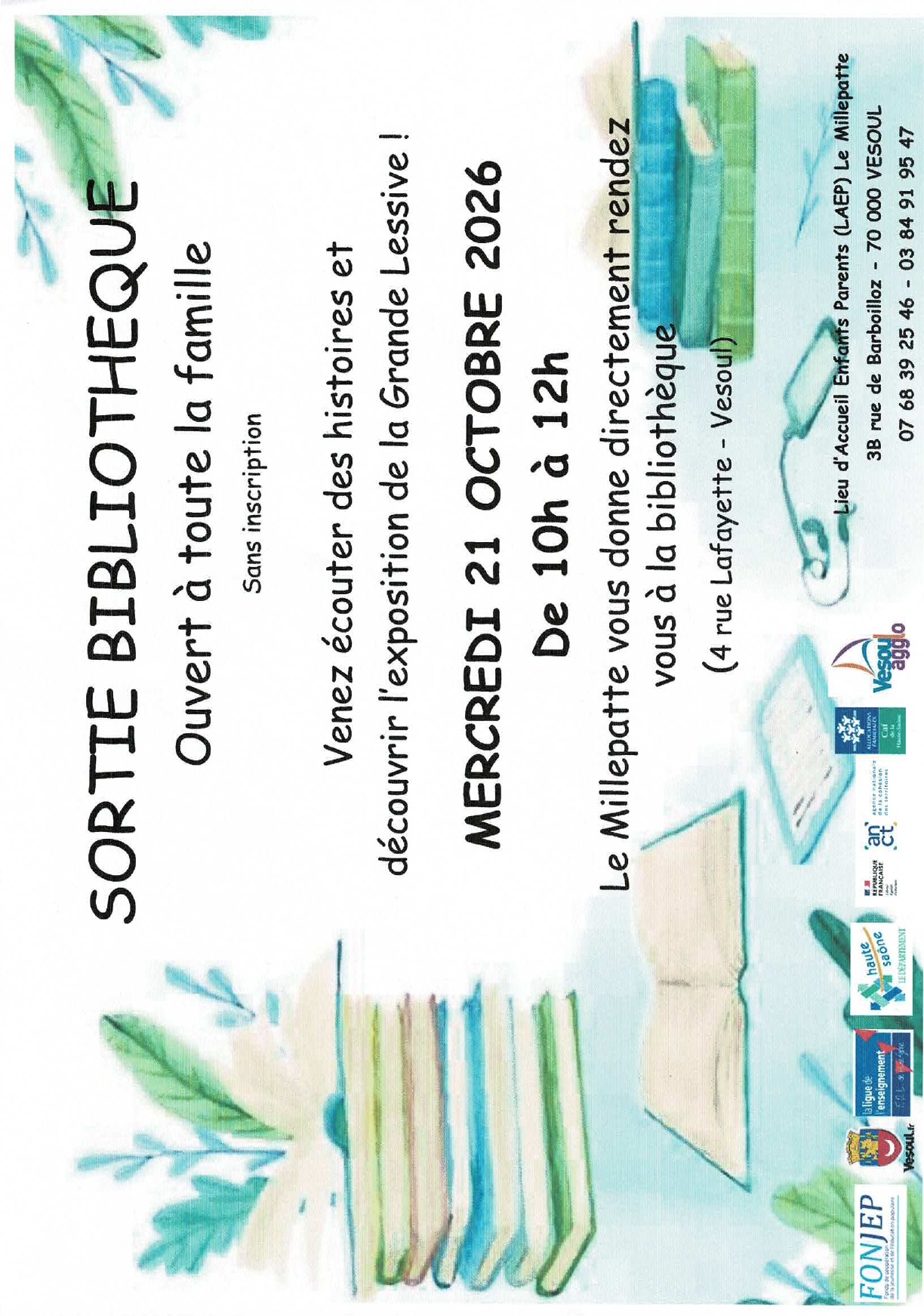 Sortie Bibliothèque