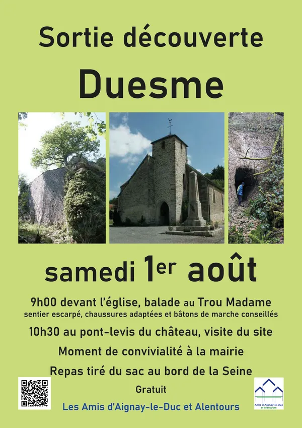 Sortie découverte à Duesme