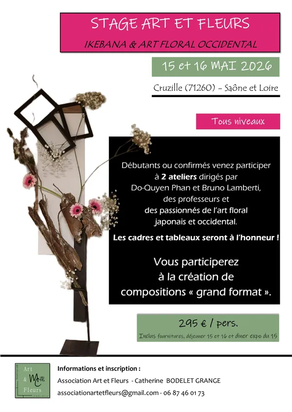 Stage Ikebana et Art floral occidental - 15 et 16 mai 2026