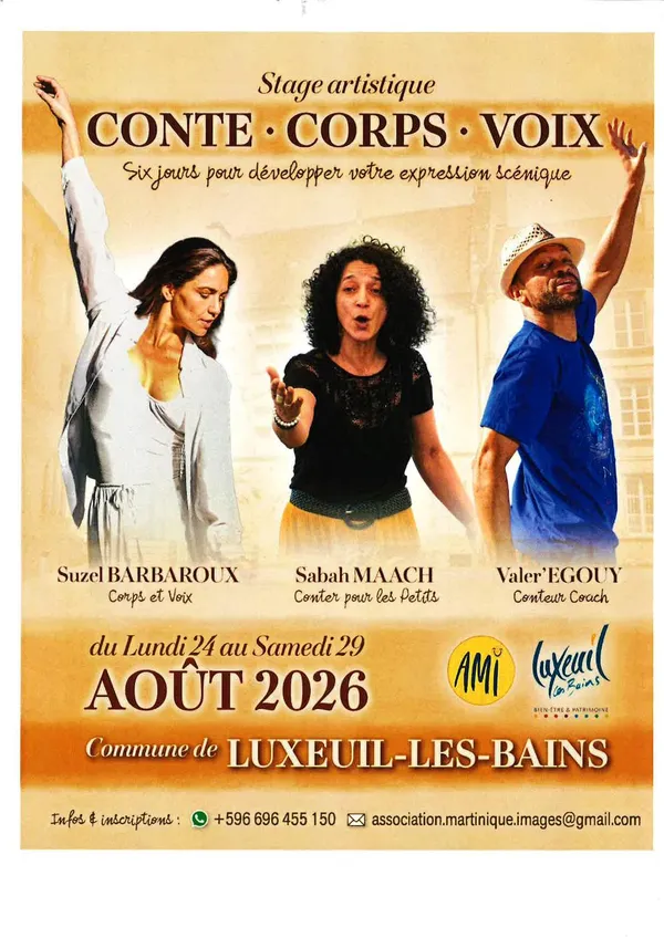 Stage artistique : Conte, corps, voix