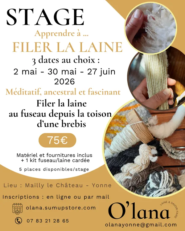Apprendre à filer la laine