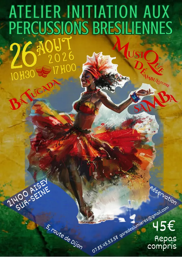 Atelier dinitiation à la BATUCADA SAMBA (percussions)