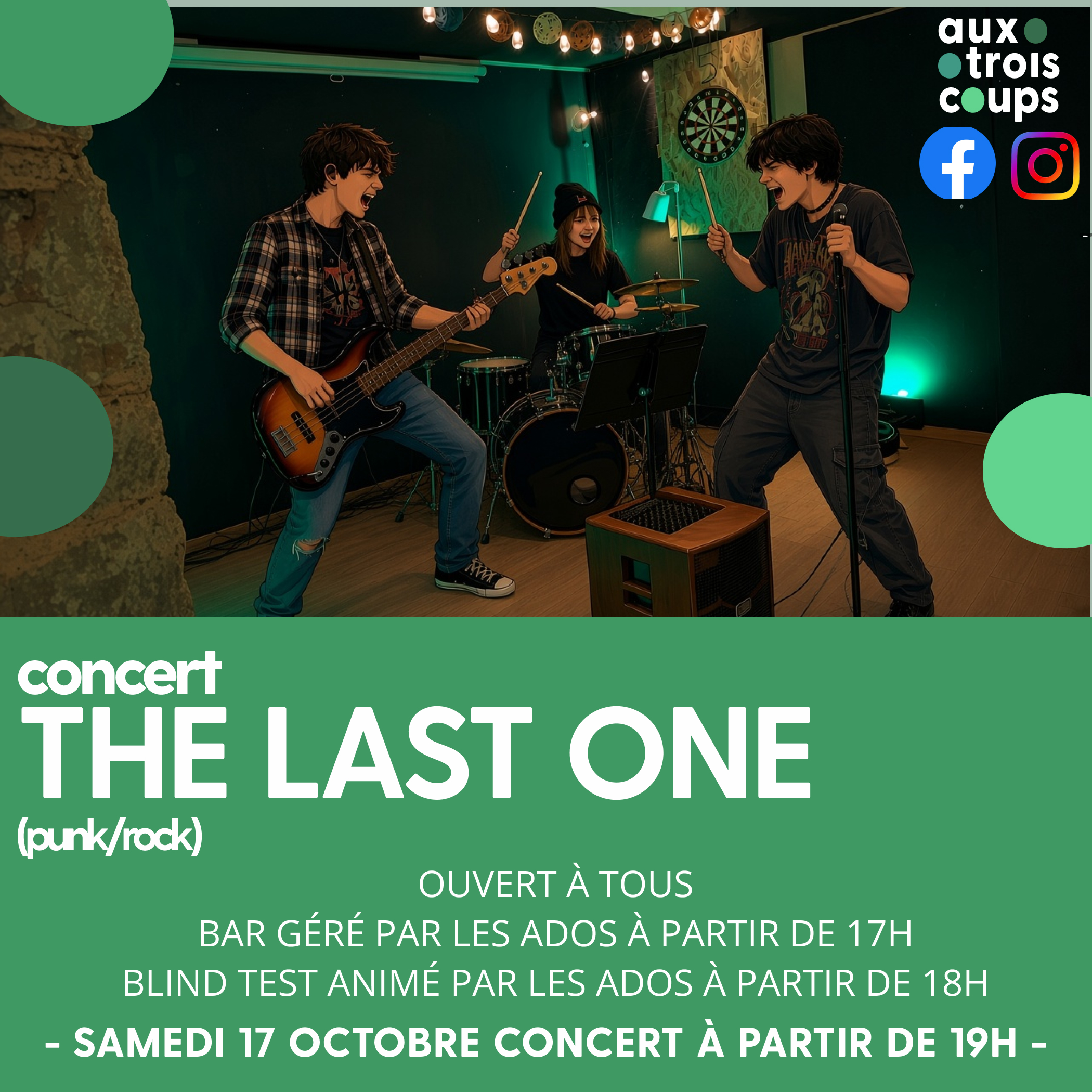 Le bar des ados - THE LAST ONE en concert