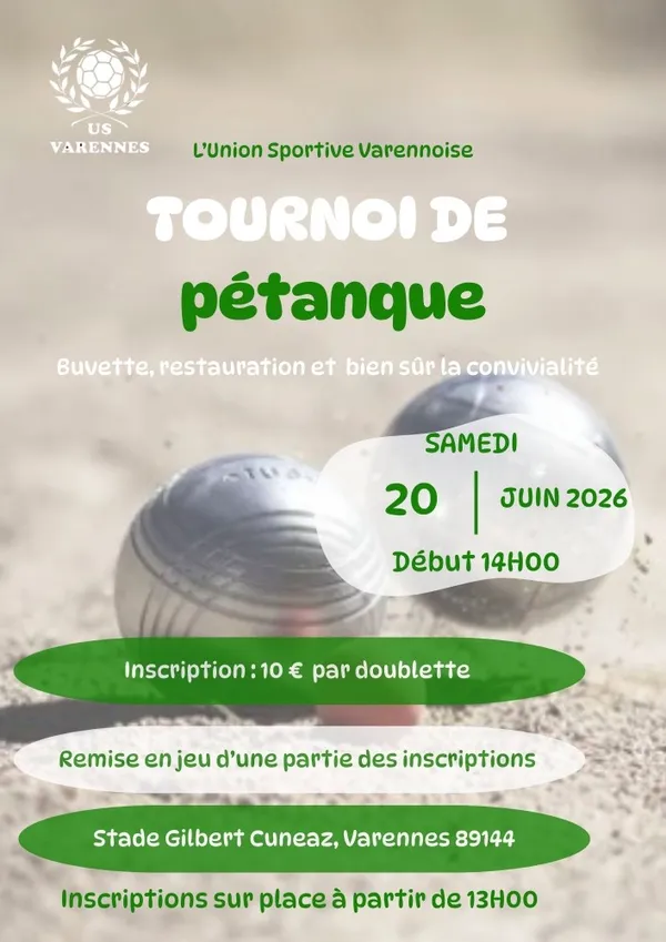 Tournoi de pétanque