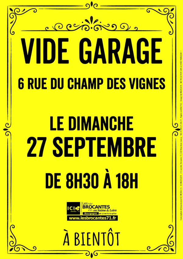 VIDE GARAGE BOURBON LANCY