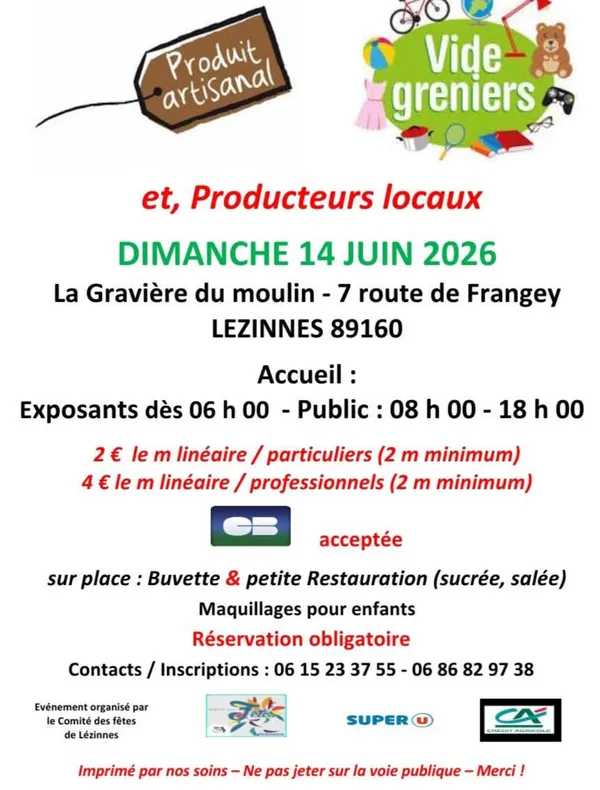 Vide-greniers et producteurs locaux