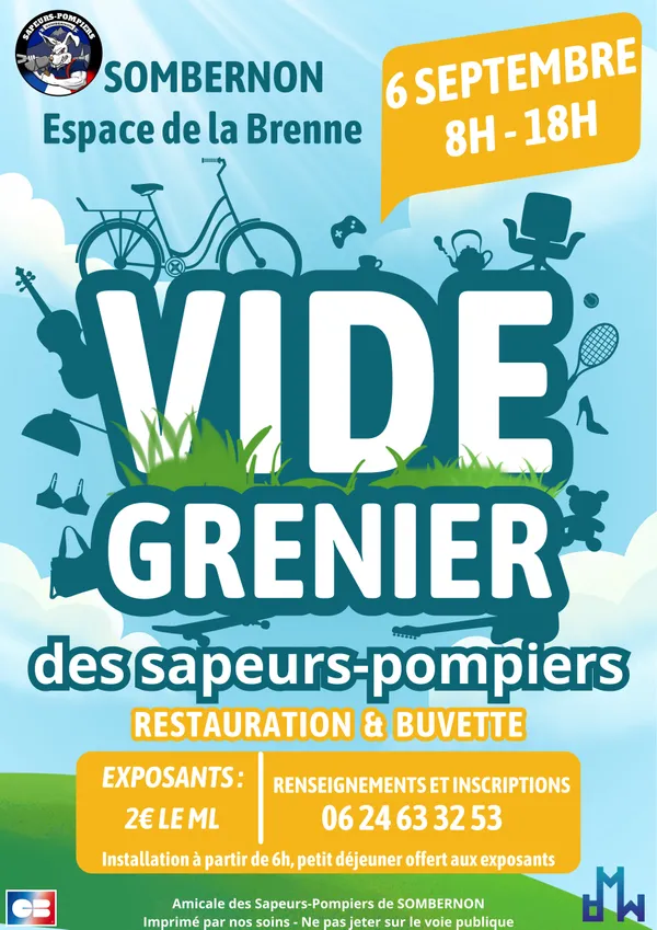 Vide greniers des Sapeurs-Pompiers