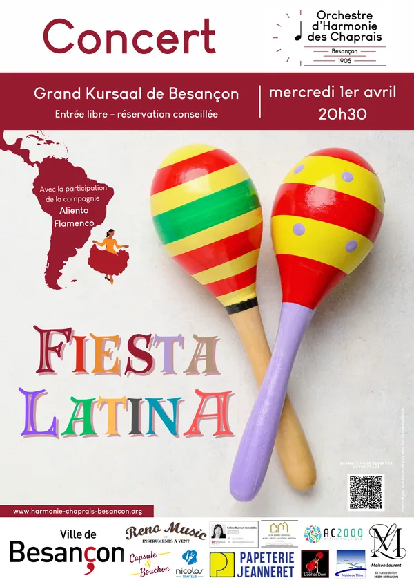Fiesta Latina, concert de l'Harmonie des Chaprais au Grand Kursaal