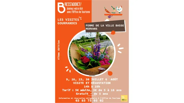 Visites Gourmandes : Ferme de la Ville Basse