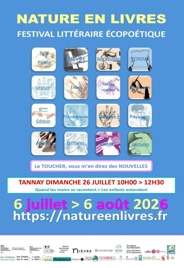 Nature en livres accorde une grande place aux enfants à Tannay, dimanche 26 juillet
Quand les mains racontent avec le festival Nature en Livres