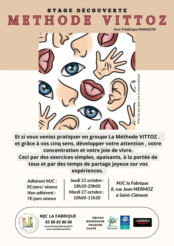 Stage découverte de la méthode Vittoz
