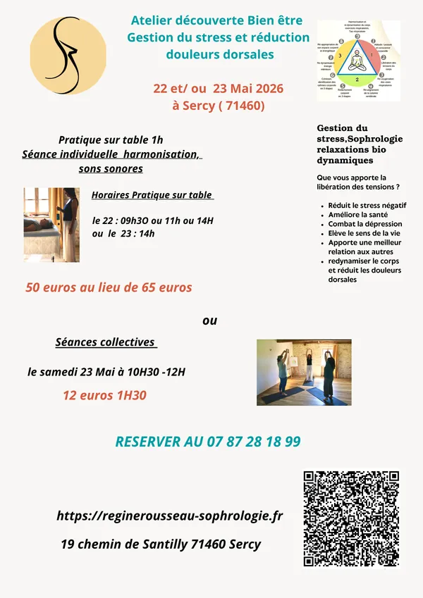 Atelier Bien être en relaxation Bio dynamique