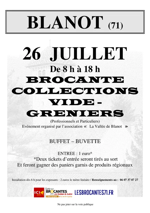 Brocante - Vide grenier - Salon antiquités de Blanot