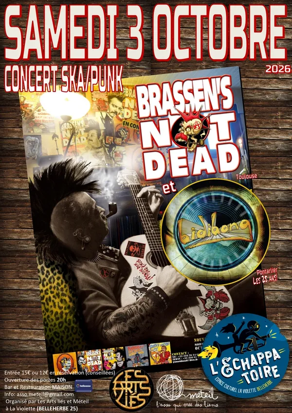 Concert BRASSEN'S NOT DEAD et BIDIBANG