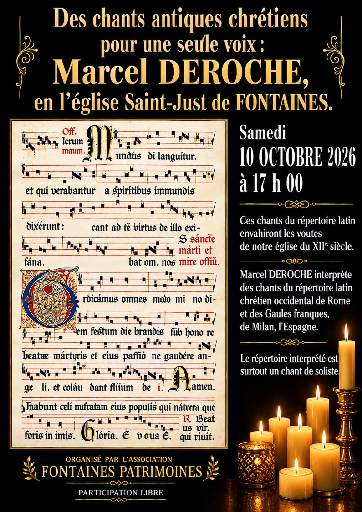 Concert de chants antiques chrétiens