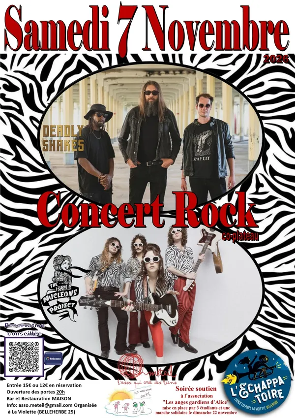 Concert THE NUCLEONS PROJECT et DEADLY SHAKES par Méteil