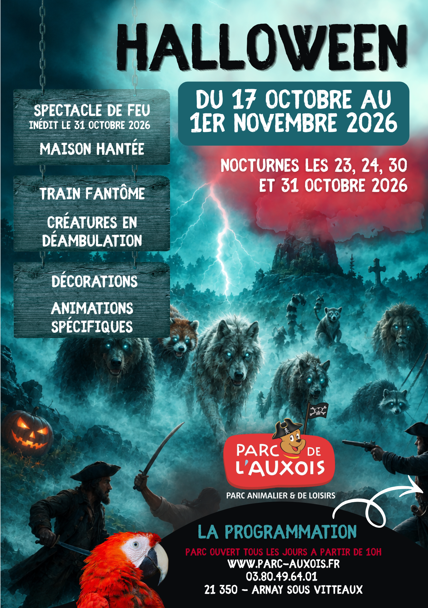 Halloween au Parc de l'Auxois - les Animaux Maudits !