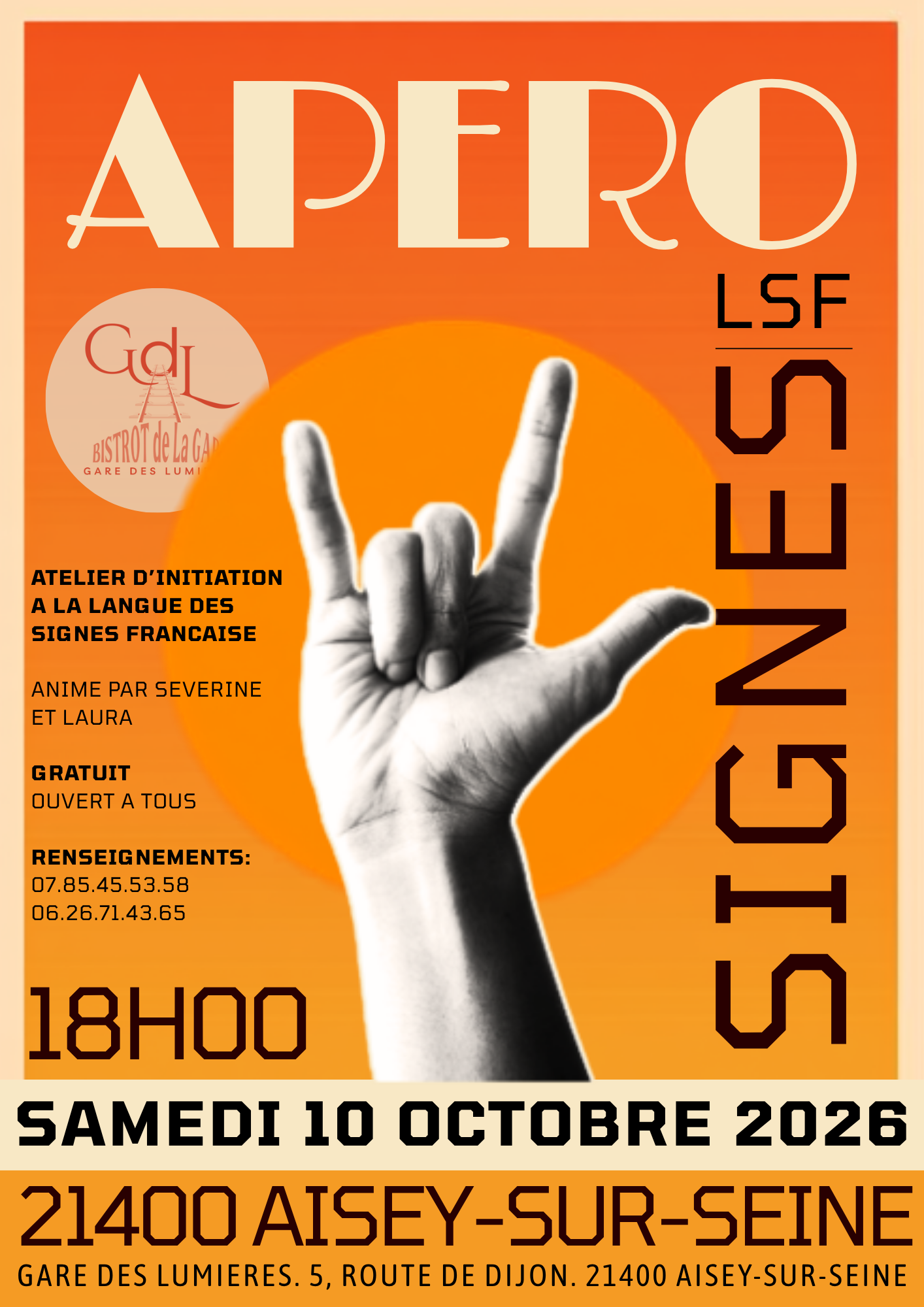 Apéro Signes - Atelier d'initiation à la LSF
