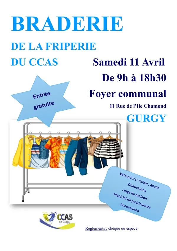 Braderie de la friperie du CCAS