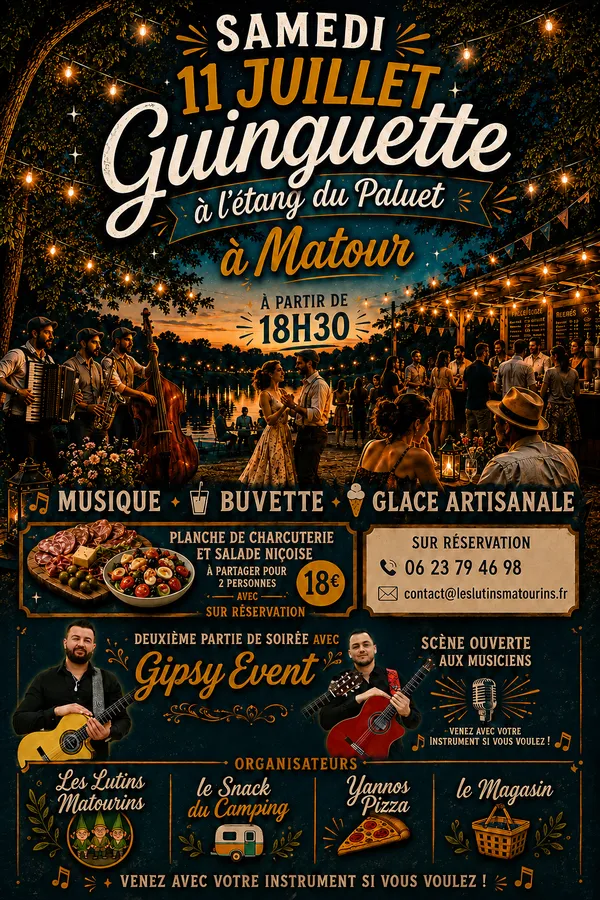 La guinguette de l'étang du Paluet