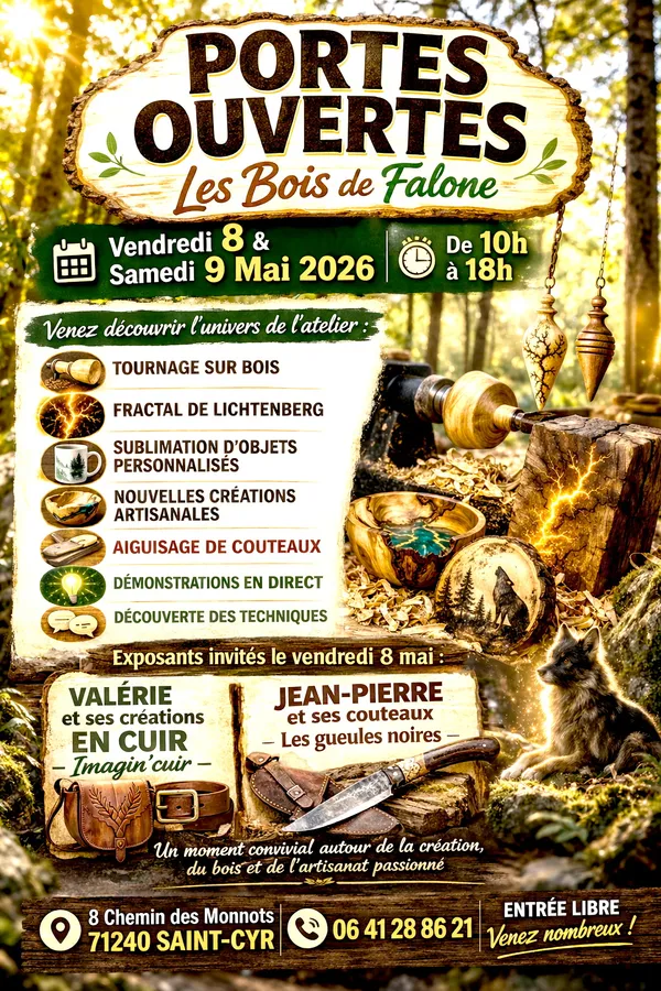 Portes ouvertes à l'atelier des Bois de Falone