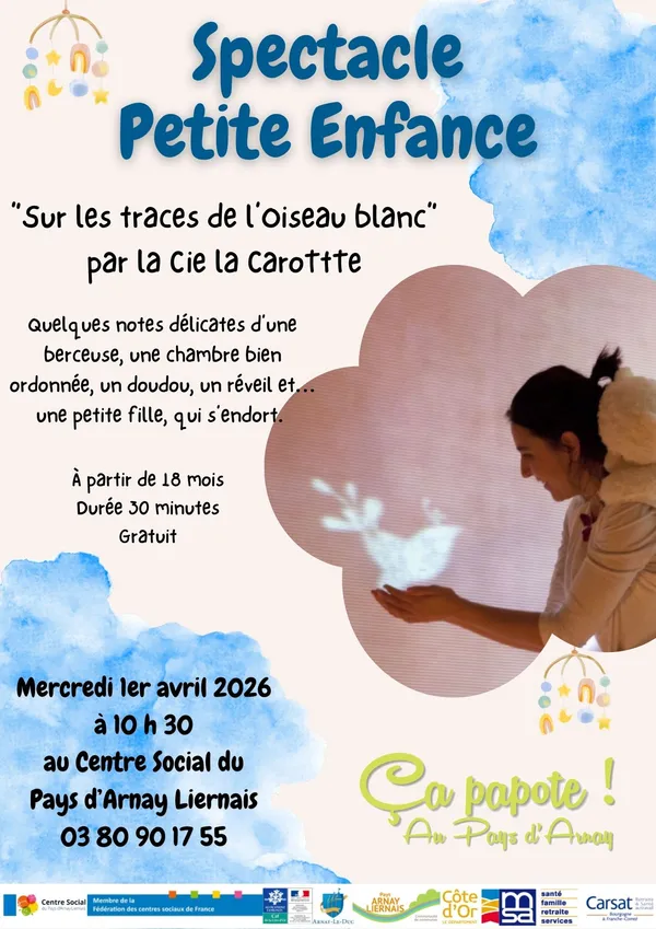 Spectacle petite enfance "sur les traces de l'oiseau blanc"