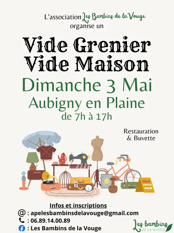 Vide grenier et vide maison des Bambins de la Vouge