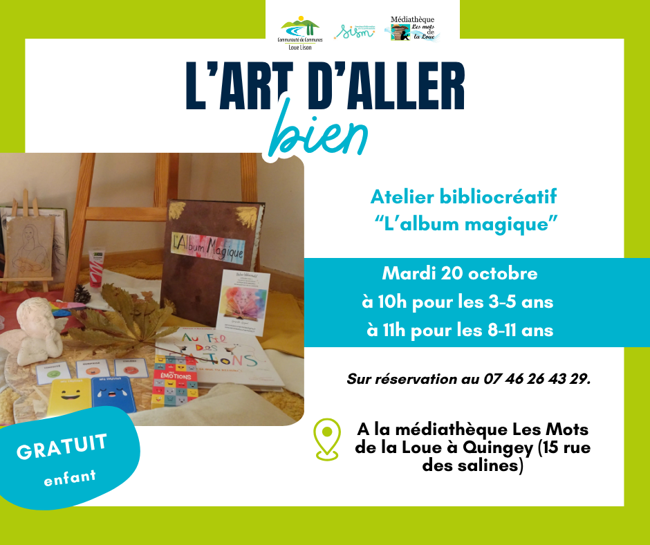 Atelier bibliocréatif "L'album magique"