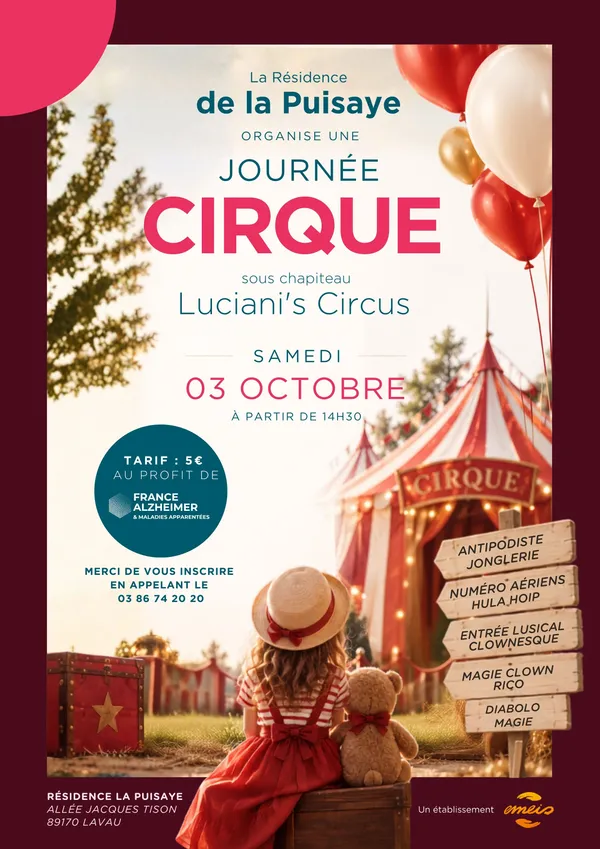 Spectacle de cirque sous chapiteau
