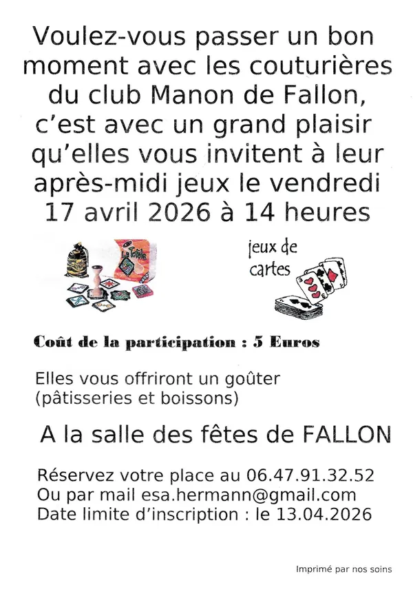 Après-midi jeux de société