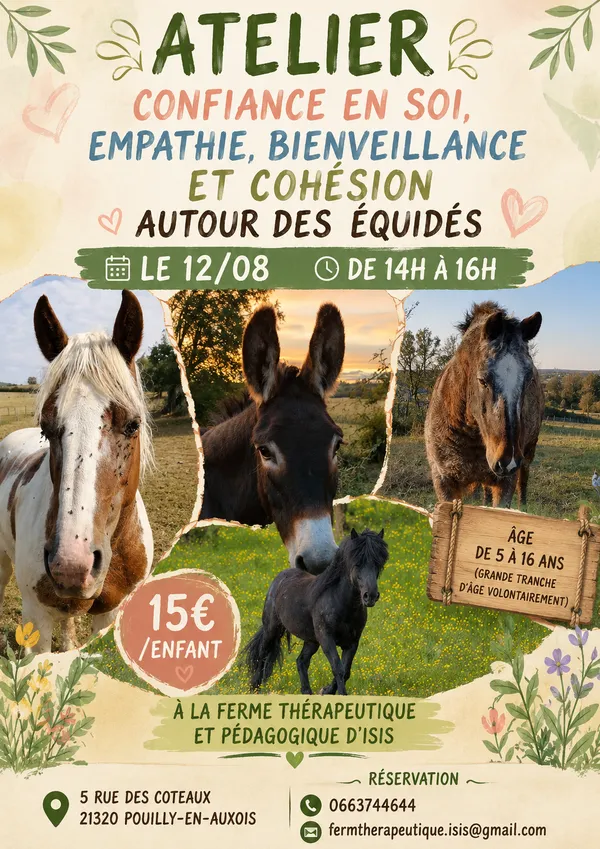 Atelier confiance en soi- Pouilly en Auxois