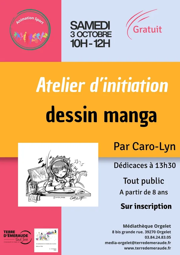 Atelier initiation au dessin manga