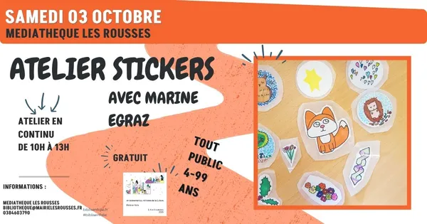 Atelier Illustration/Stickers avec Marine Egraz