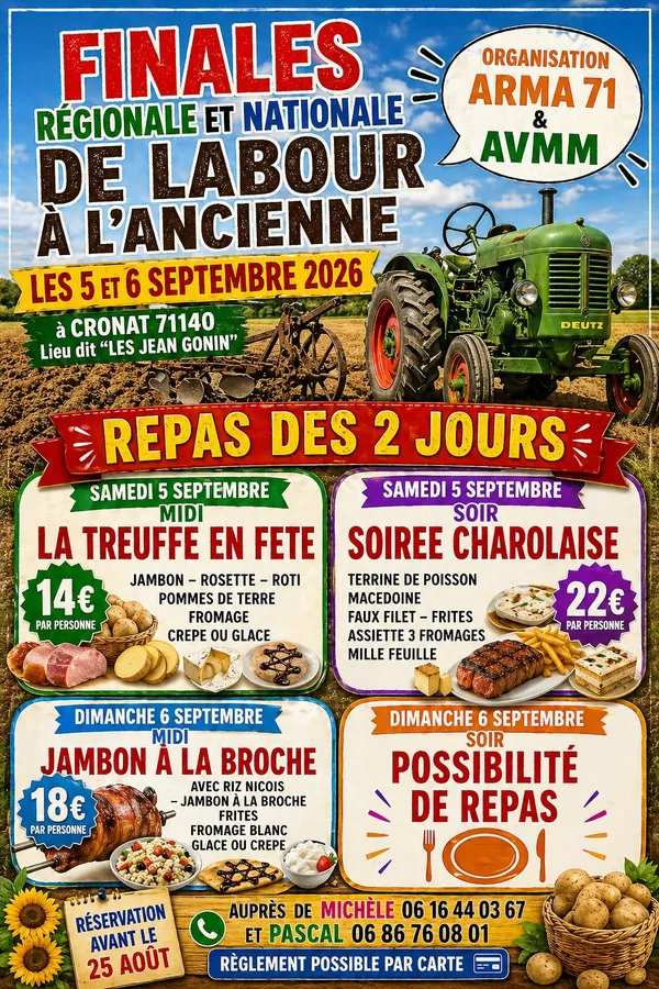 Finales nationale et départementale de labour à l'ancienne et fête du bois