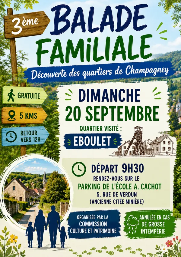 BALADE FAMILIALE à Champagney