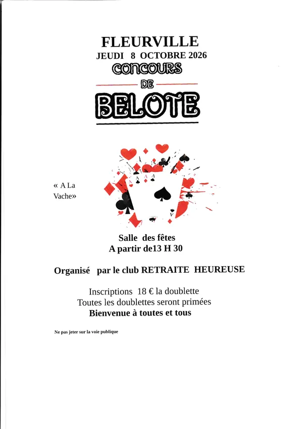 Concours de belote