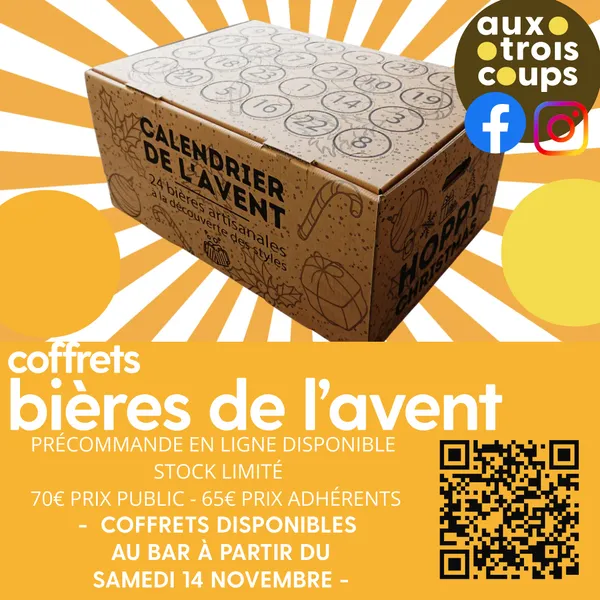Vente calendrier Bières de l'Avent
