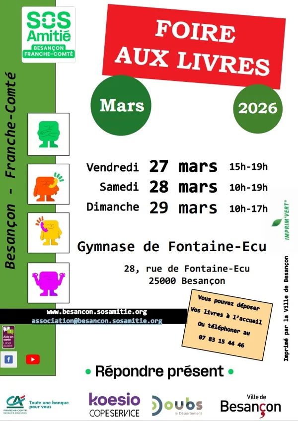 Foire aux livres SOS amitié