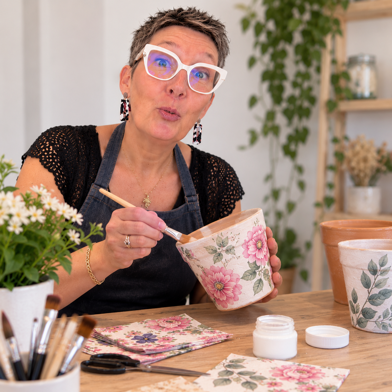 Customisation d un pot de fleurs