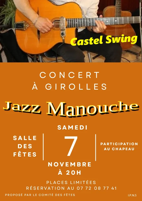 Concert de jazz manouche Castel Swing
