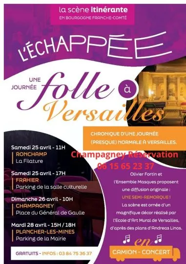 CAMION CONCERT L'échappée - Une journée folle à Versailles 