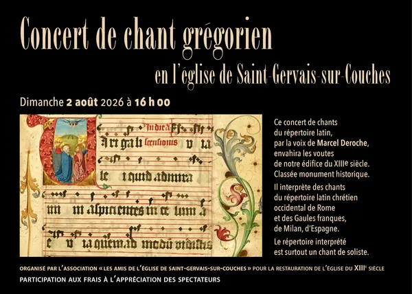 Concert de chant grégorien