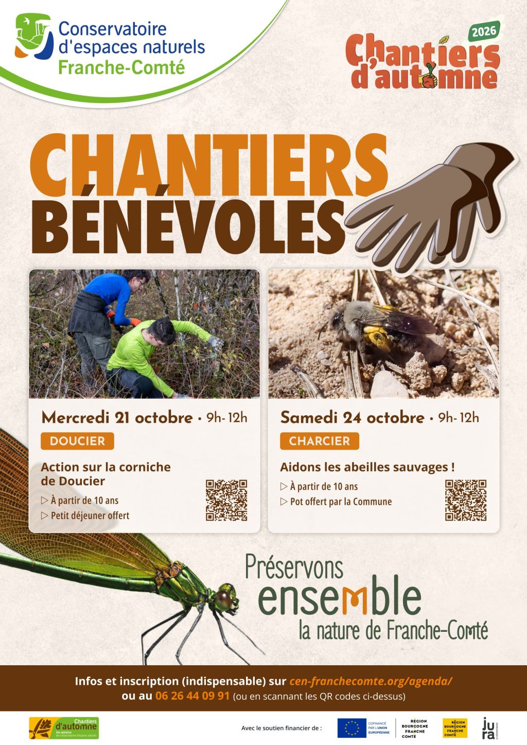 Chantiers bénévoles participatifs d'automne