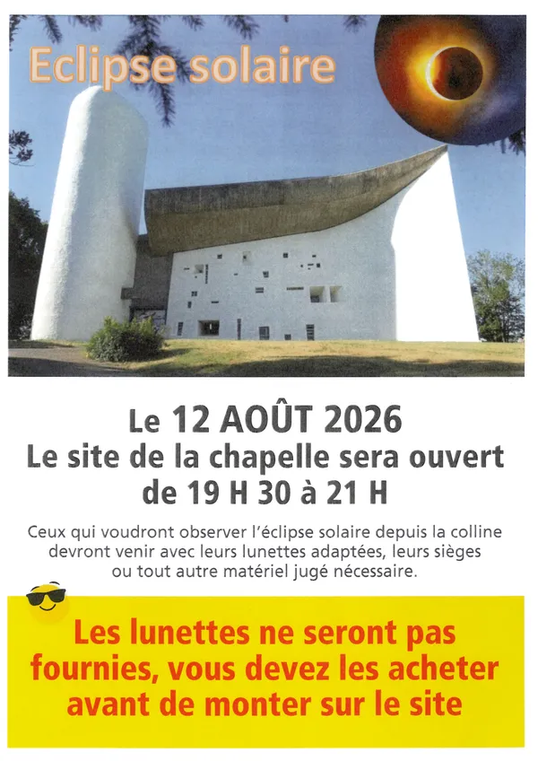 Éclipse solaire à la Chapelle