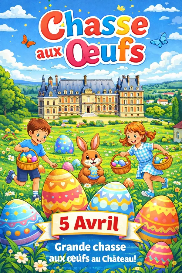 Chasse aux œufs au château