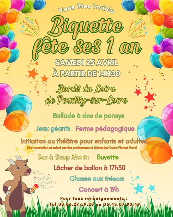 "Biquette fête ses 1 an"