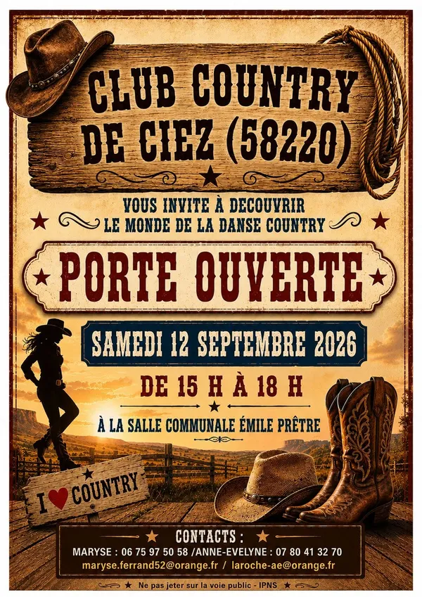 Portes ouvertes du club de Country