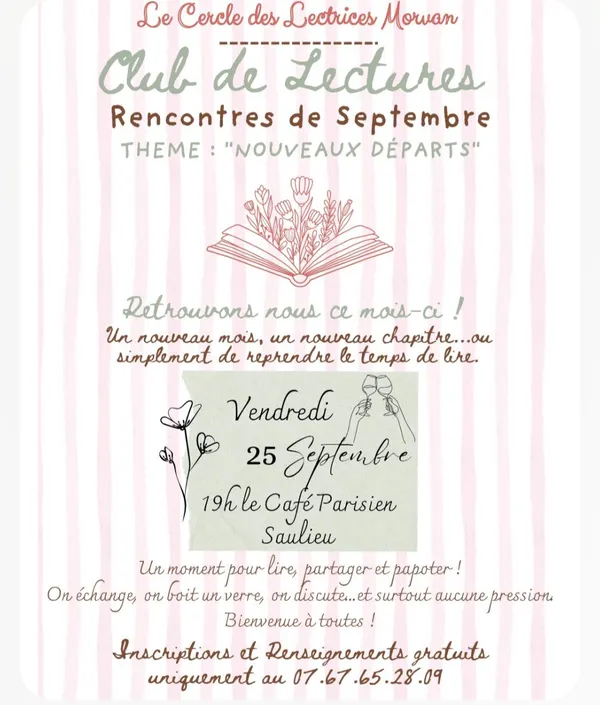 Club de lecture organisé par le cercle des lectrices du Morvan